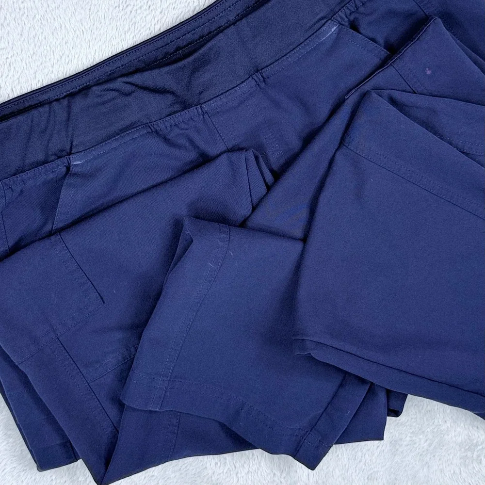 Figs Axim Cargo Scrub Pants Mens Medium Navy Blue Drawstring Technical T2001